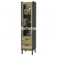 Display Cabinet Size 40 - Activ Jazz Austin LH 40 / Canyon Oak - Black